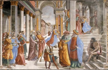  renaissance - Présentation de la Vierge au Temple Renaissance Florence Domenico Ghirlandaio